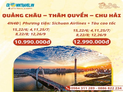 HÀ NỘI – QUẢNG CHÂU – THÂM QUYẾN – CHU HẢI